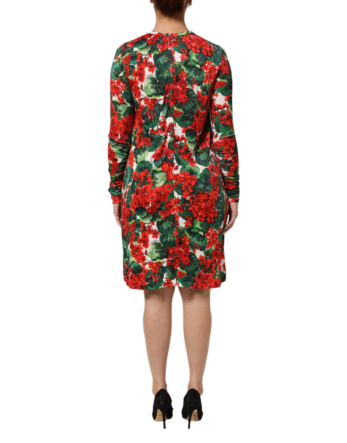 Dolce &amp; Gabbana – Kurzes Portofino-Kleid mit mehrfarbigem Blumenmuster