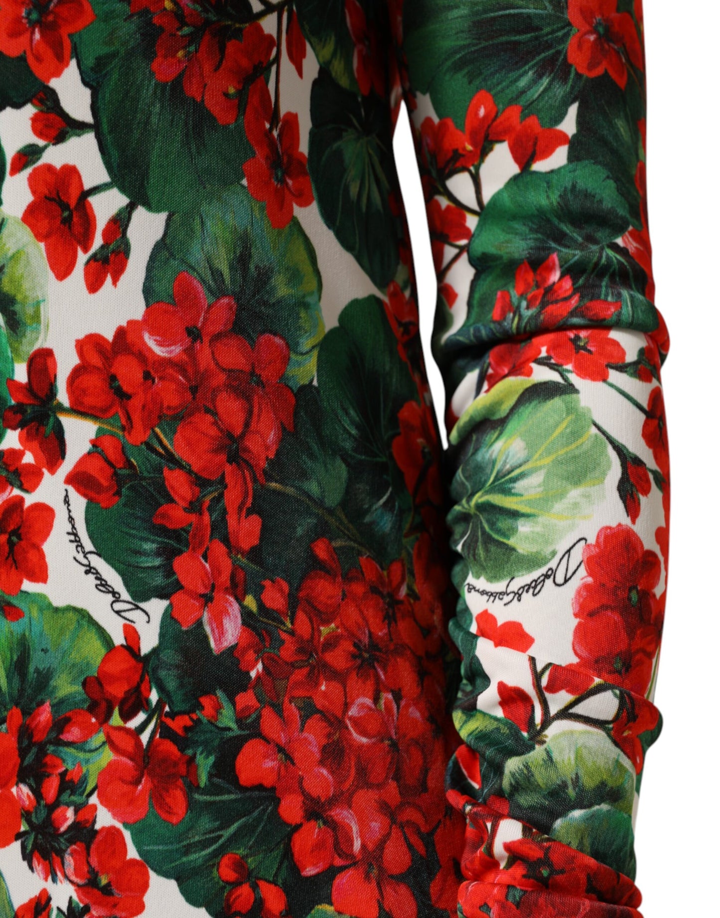 Dolce &amp; Gabbana – Kurzes Portofino-Kleid mit mehrfarbigem Blumenmuster