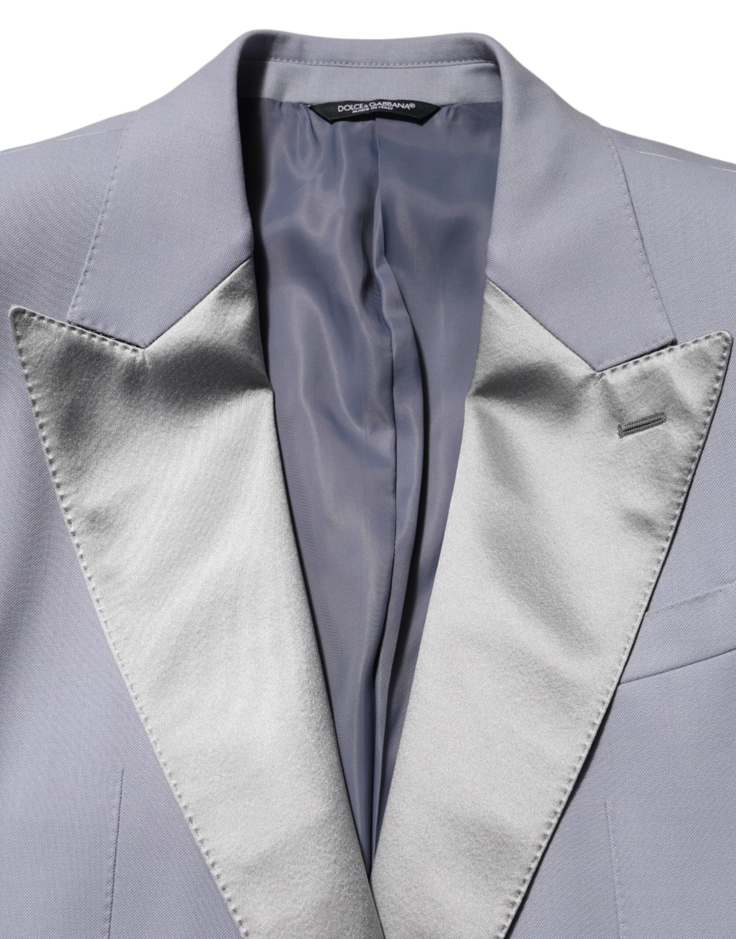 Dolce &amp; Gabbana Grauer Woll-SICILIA-Anzugblazer mit 2 Knöpfen für Herren