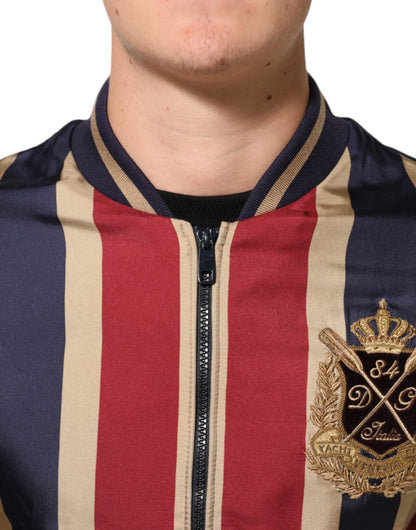Dolce & Gabbana Multicolor #DGMillennials Full Zip Bomber Jacket
