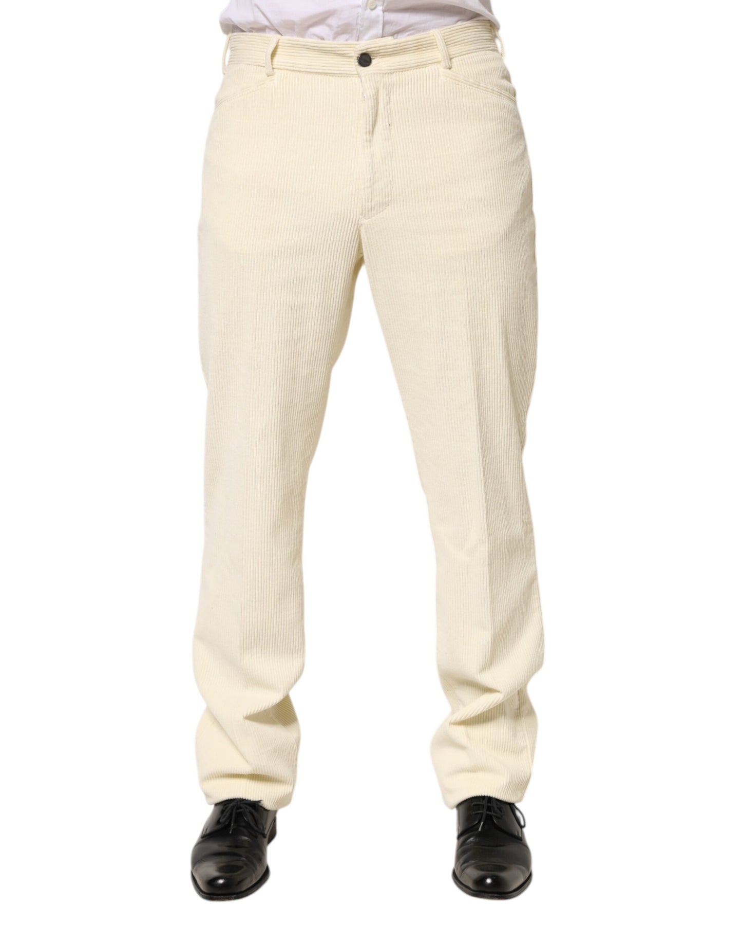 Burberry Beige Cord Baumwolle Gerade Herren Hose