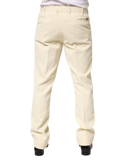 Burberry Beige Cord Baumwolle Gerade Herren Hose