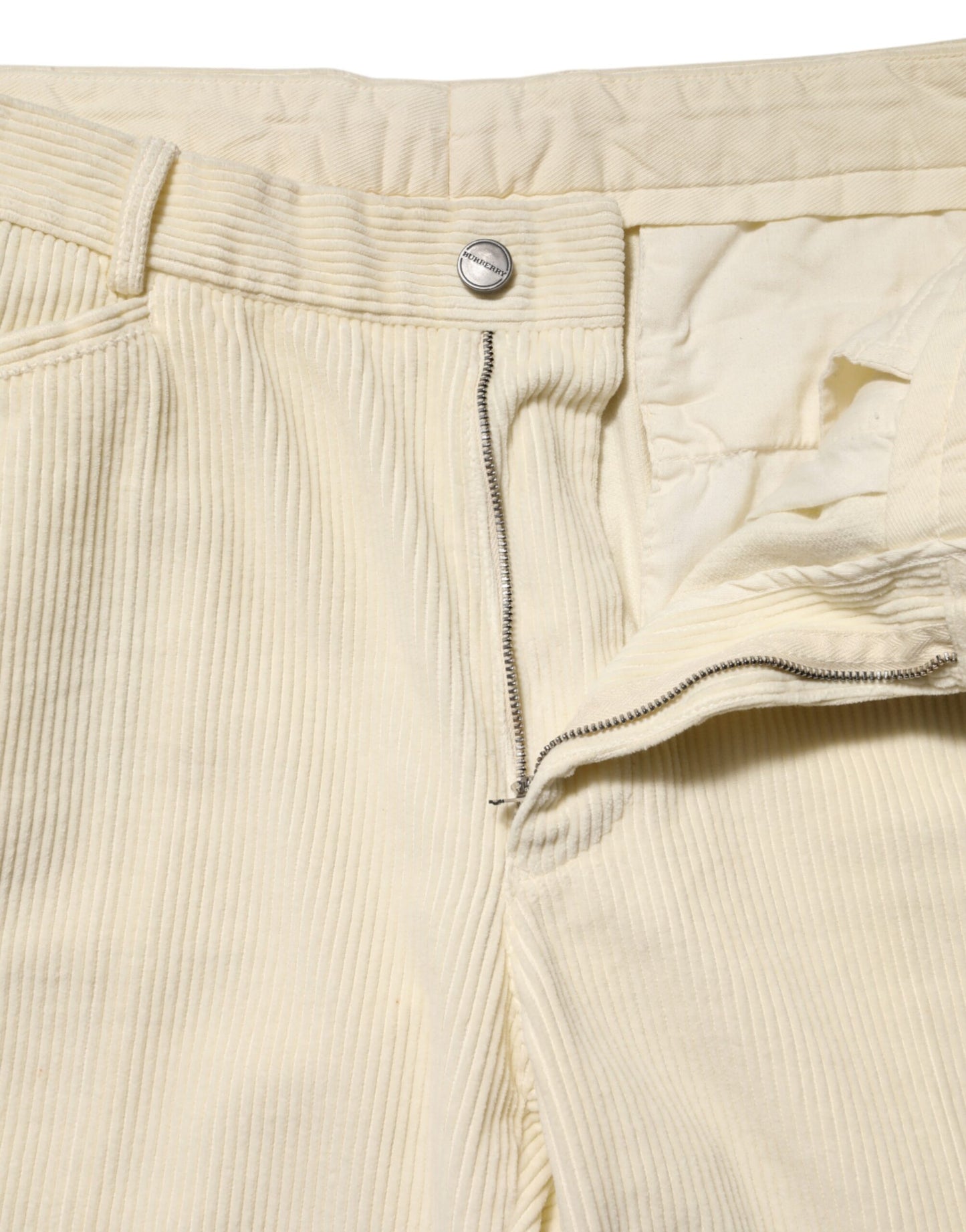 Burberry Beige Cord Baumwolle Gerade Herren Hose