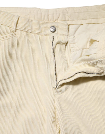 Burberry Beige Cord Baumwolle Gerade Herren Hose