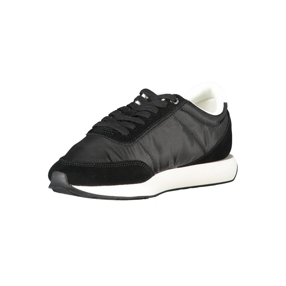 Calvin Klein Damen-Sneaker aus schwarzem Leder