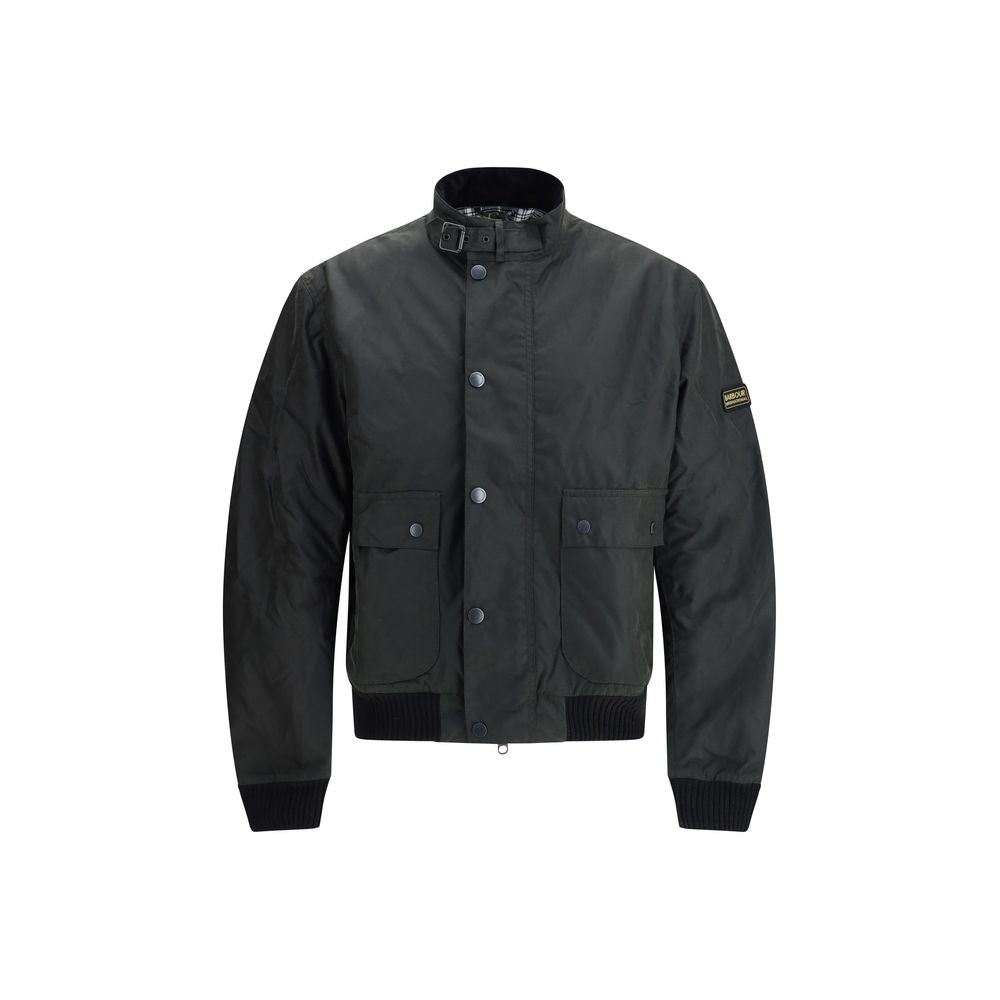 Barbour International Schwarze Jacke aus Baumwolle
