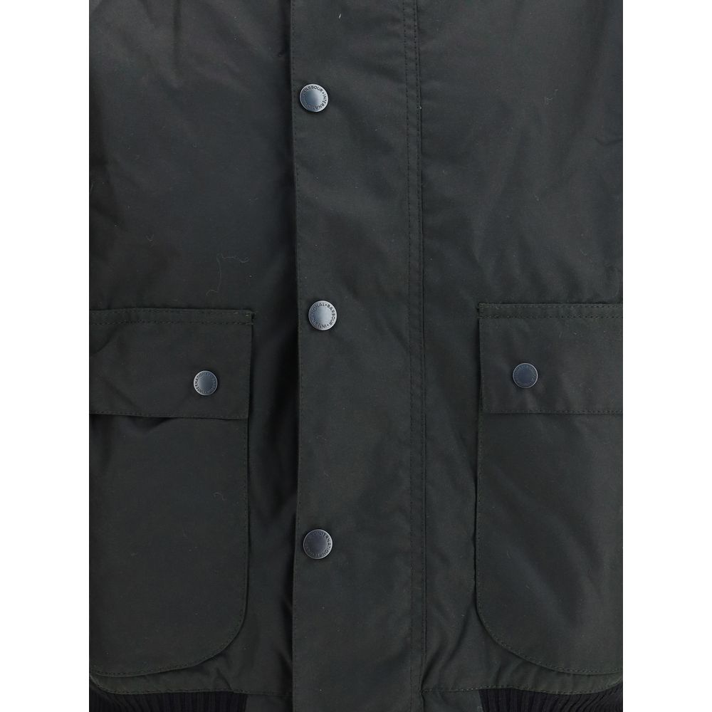 Barbour International Schwarze Jacke aus Baumwolle