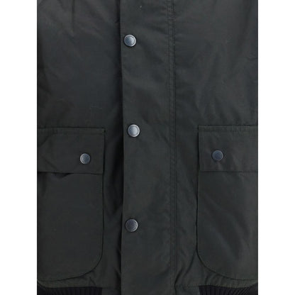 Barbour International Schwarze Jacke aus Baumwolle