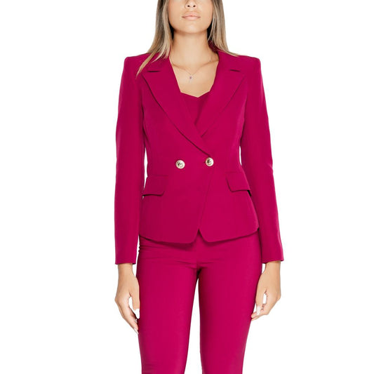 Fuchsiafarbener Polyester-Blazer von Rinascimento