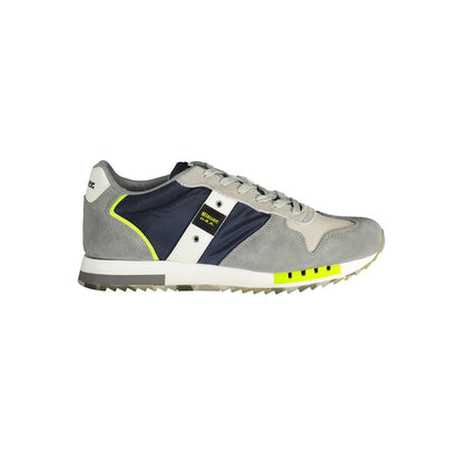 Blauer Blauer Polyester-Sneaker