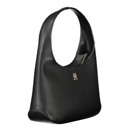 Tommy Hilfiger – Schwarze Polyester-Handtasche