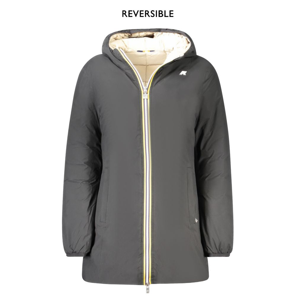 K-WAY Black Polyester Jackets & Coat