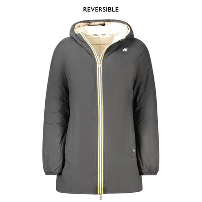 K-WAY Black Polyester Jackets & Coat