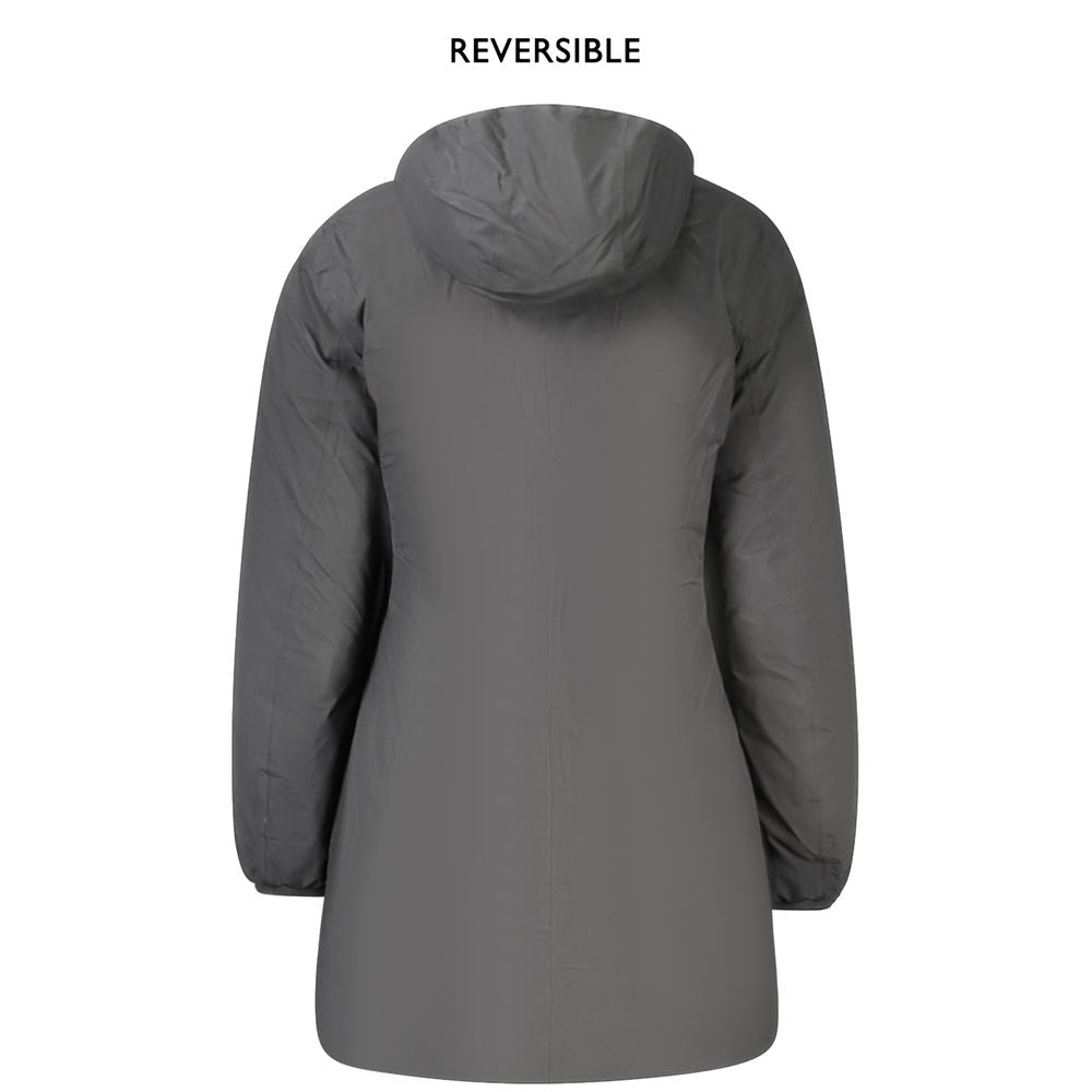 K-WAY Black Polyester Jackets & Coat