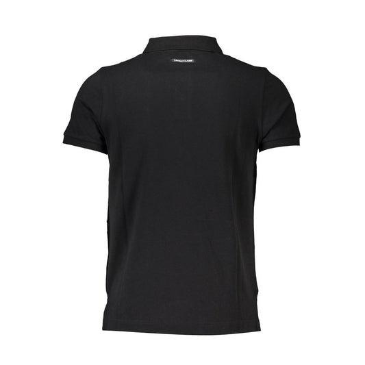 Schwarzes Poloshirt aus Baumwolle von Cavalli Class