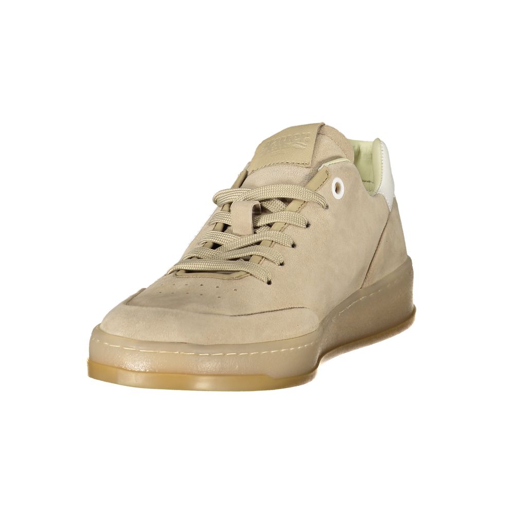 Blauer Beige Polyester-Sneaker