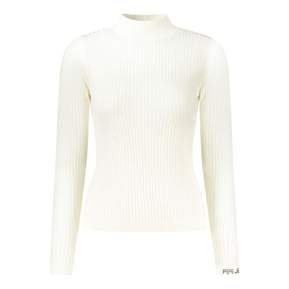 Pepe Jeans Weißer Baumwollpullover für Damen
