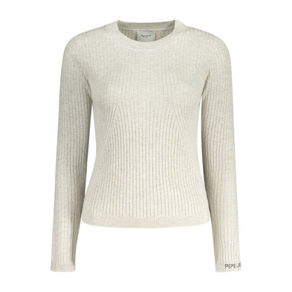Pepe Jeans Grauer Baumwollpullover für Damen