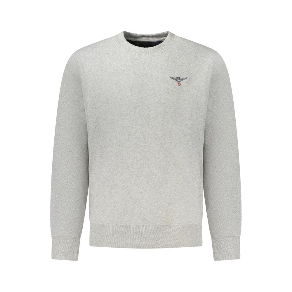 Accademia Militare Herrenpullover aus grauer Baumwolle