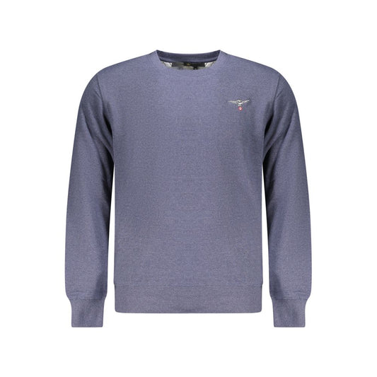Herrenpullover aus blauer Accademia Militare-Baumwolle