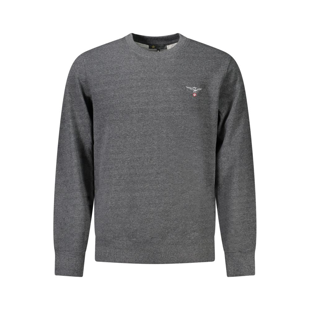 Accademia Militare Herrenpullover aus grauer Baumwolle