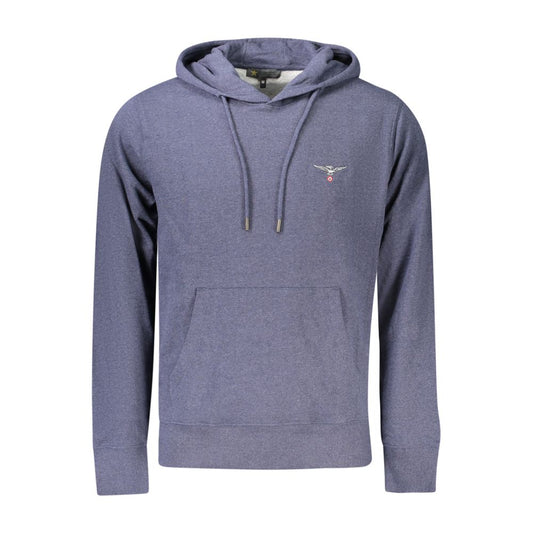 Accademia Militare Blauer Baumwoll-Kapuzenpullover für Herren