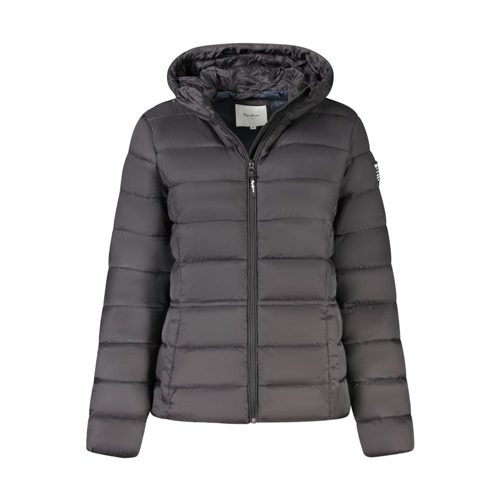 Pepe Jeans – Schwarze Polyamid-Damenjacke