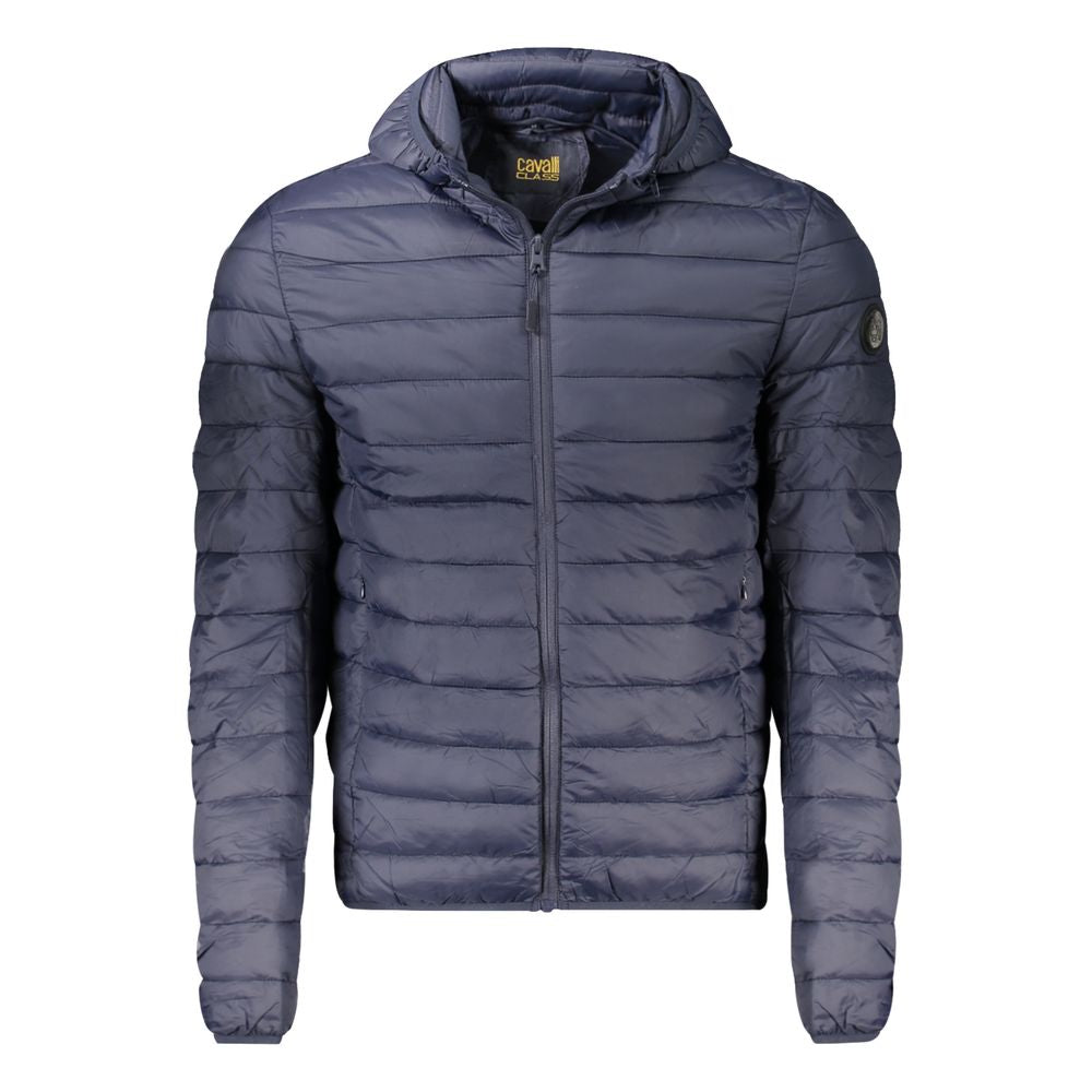 Cavalli Class Blaue Herrenjacke aus Polyester