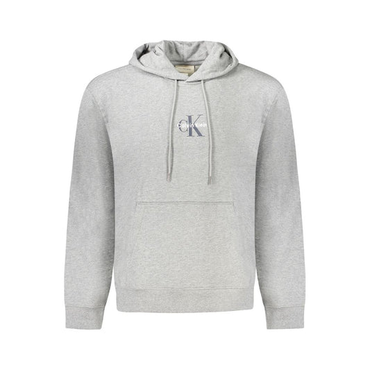 Calvin Klein Herren Kapuzenpullover aus grauer Baumwolle