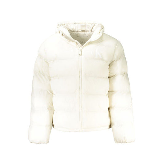 Calvin Klein – Weiße Polyamid-Herrenjacke