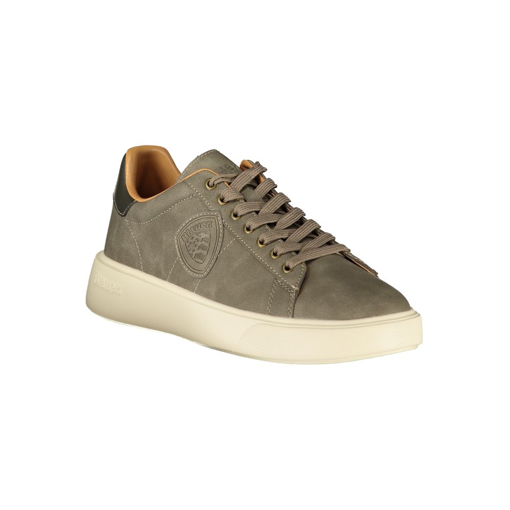 Blauer grauer Herren-Sneaker aus Polyester