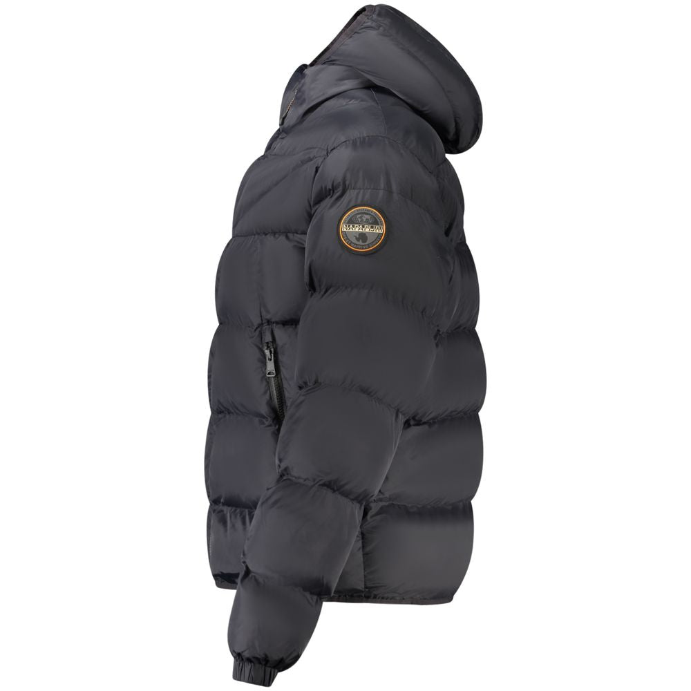 Napapijri Schwarze Polyamid-Herrenjacke