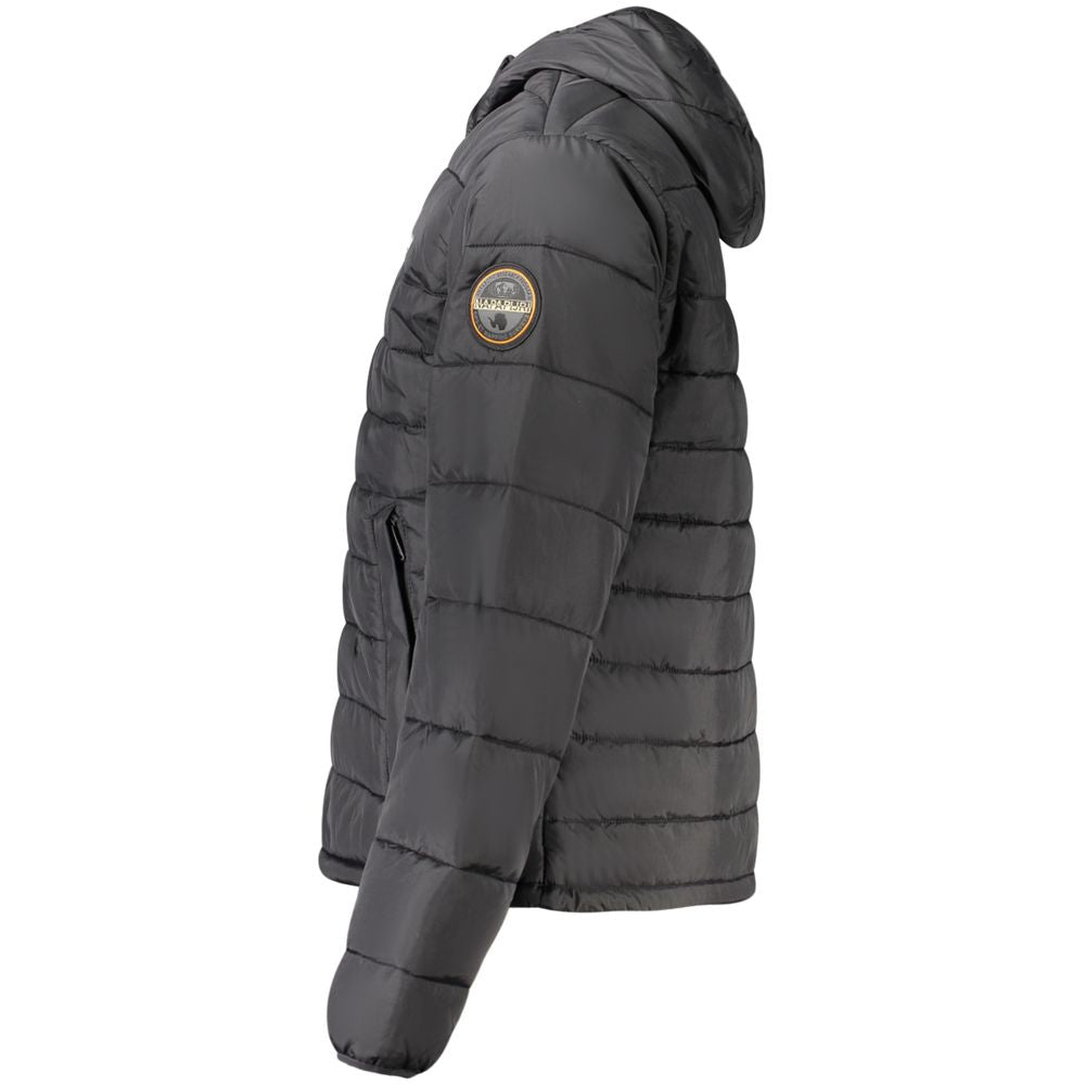 Napapijri Schwarze Polyamid-Herrenjacke