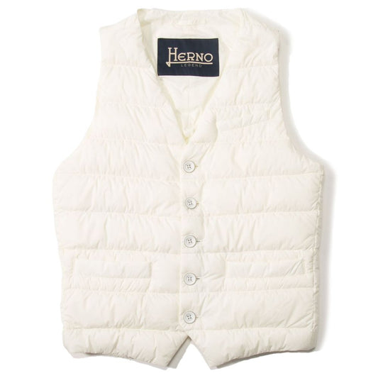 Herno White Polyamide Sleveless Jacket