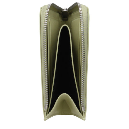 Jil Sander Grüne Ledergeldbörsen