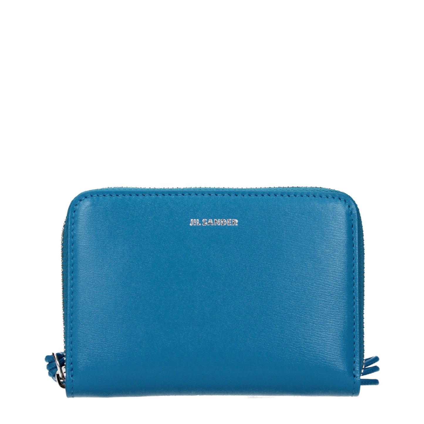 Jil Sander Blaue Ledergeldbörsen