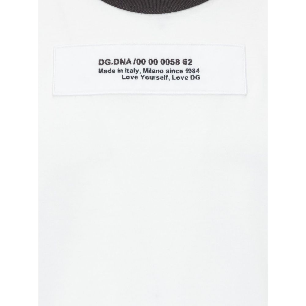 Dolce &amp; Gabbana Weißes Baumwoll-T-Shirt
