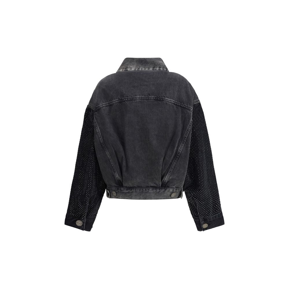 PINKO Die Trucker-Jacke mit Mini-Nieten