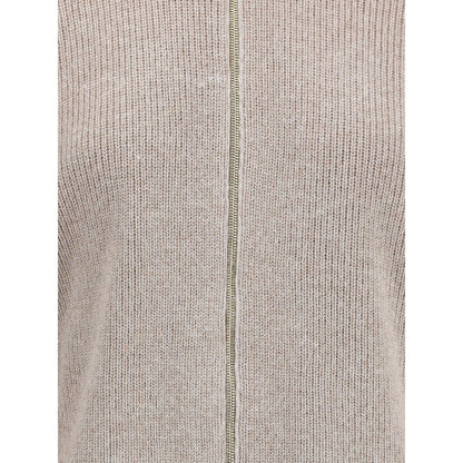 Fabiana Filippi Wollmantel aus Fleece in Beige