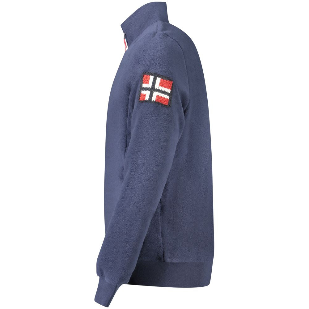 Norwegen 1963 Blauer Polyester-Herrenpullover