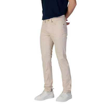 Jeckerson Beige Cotton Skinny Pant