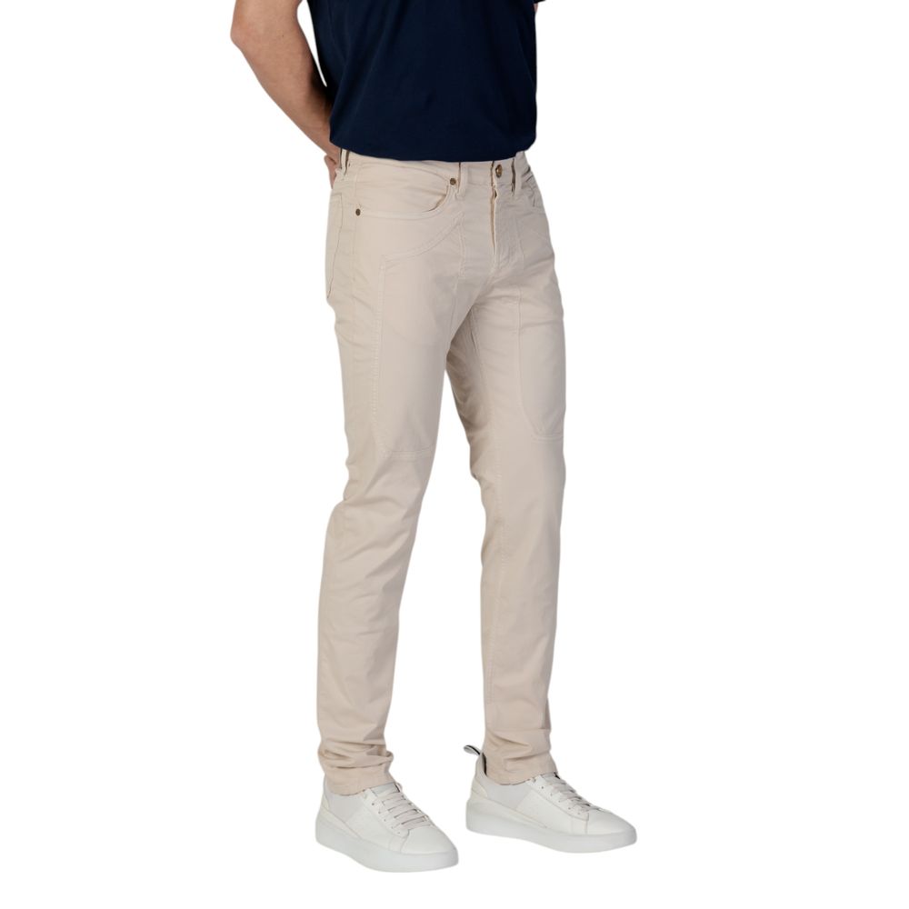 Jeckerson Beige Cotton Skinny Pant