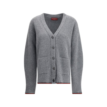 Gucci Gray Wool Cardigan