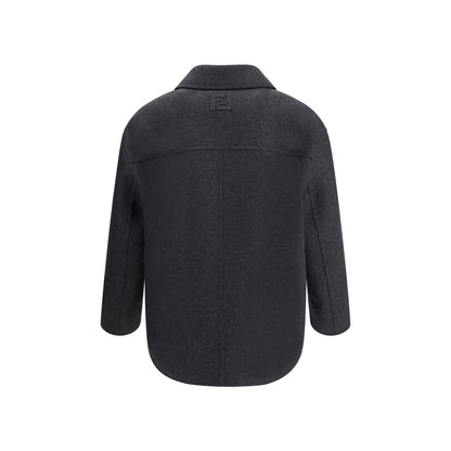 Fendi Zweireihiger Cabanmantel aus Wollfilz
