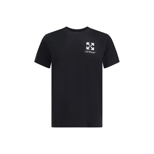 Off-White T-Shirt mit kleinem Pfeil