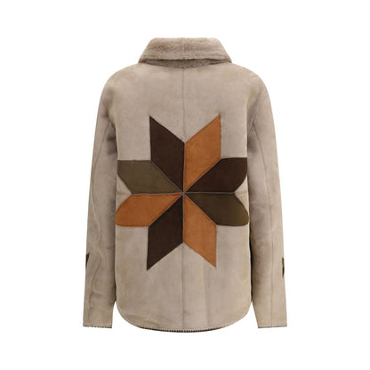 Baziszt Wendbare Rigel Wildleder-Shearling-Jacke