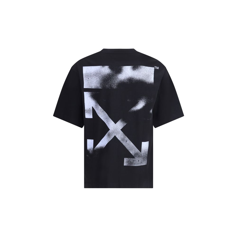Off-White – T-Shirt mit Schablonenpfeil-Skate-Logo