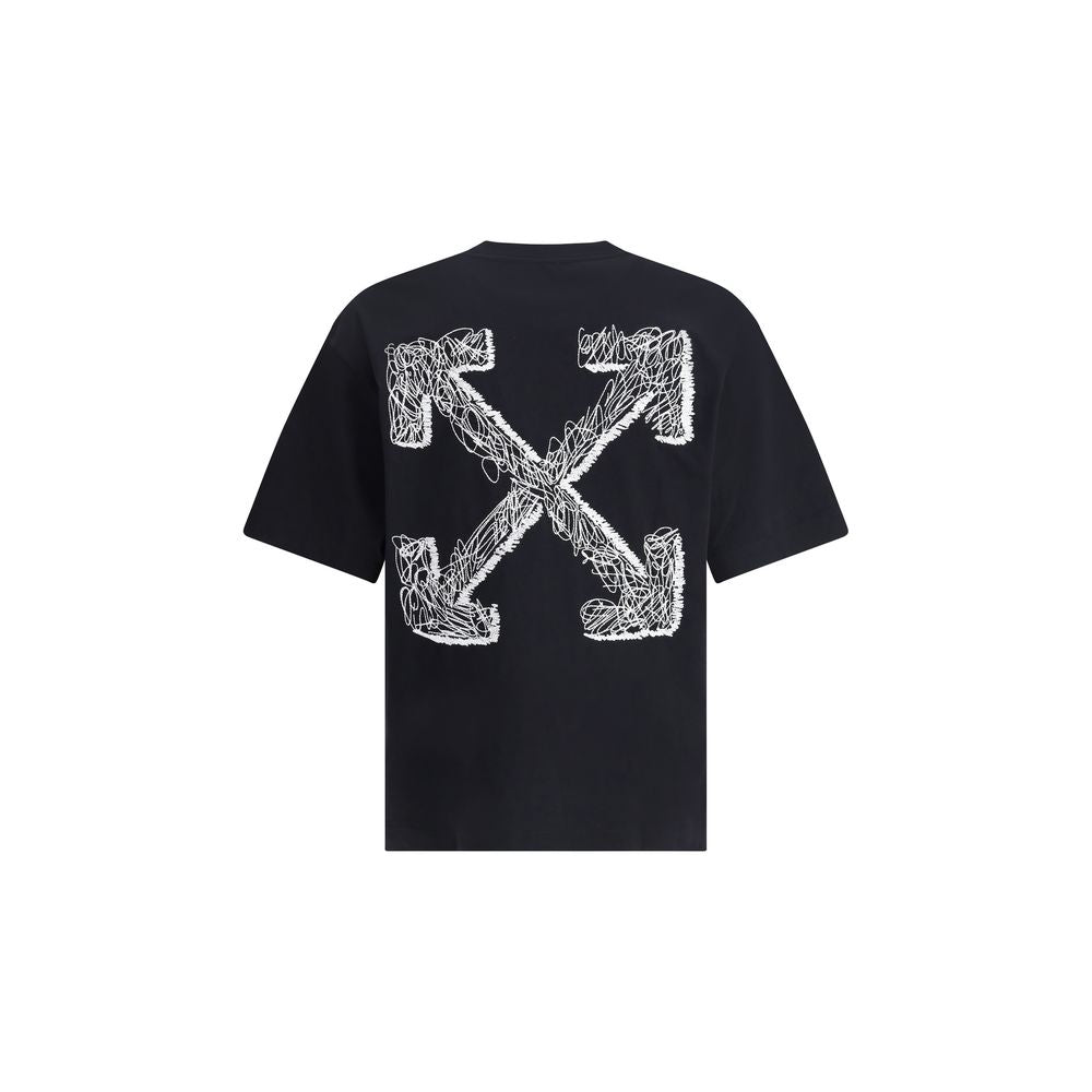 Off-White – T-Shirt mit Scribble Arrow-Skate-Logo