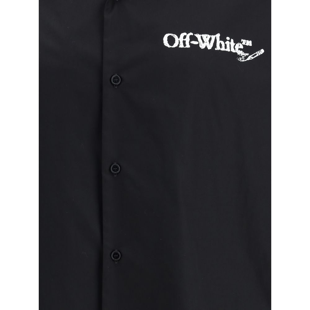 Off-White Bowling-Hemd aus Popeline