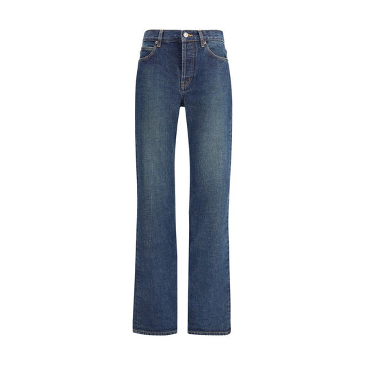 Saint Laurent Nico Low-Rise-Jeans